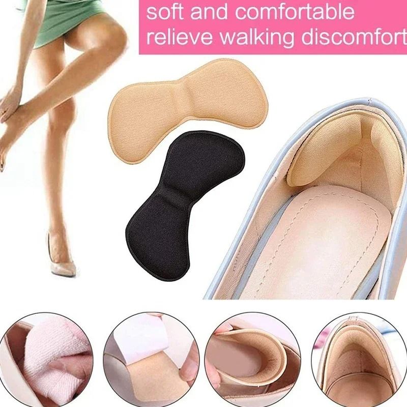 Heel Protector Insoles Adhesive Cushion Pads AntiWear Shoe Insert For Pain Relief And Foot Comfort  4