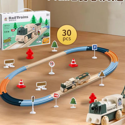 Deluxe DIY Electric Christmas Train Track Set For Kids 3