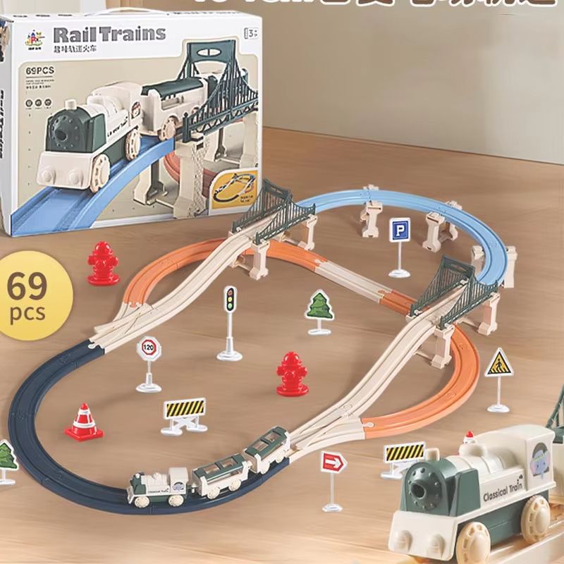 Deluxe DIY Electric Christmas Train Track Set For Kids 7