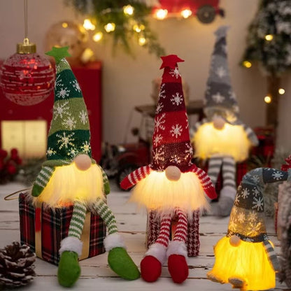 LED Christmas Gnome Ornament  LightUp Faceless Doll Decoration For Tree  Home 1