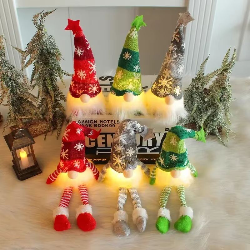 LED Christmas Gnome Ornament  LightUp Faceless Doll Decoration For Tree  Home 2