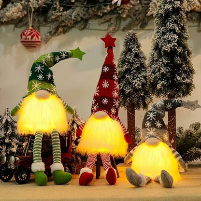 LED Christmas Gnome Ornament  LightUp Faceless Doll Decoration For Tree  Home 3
