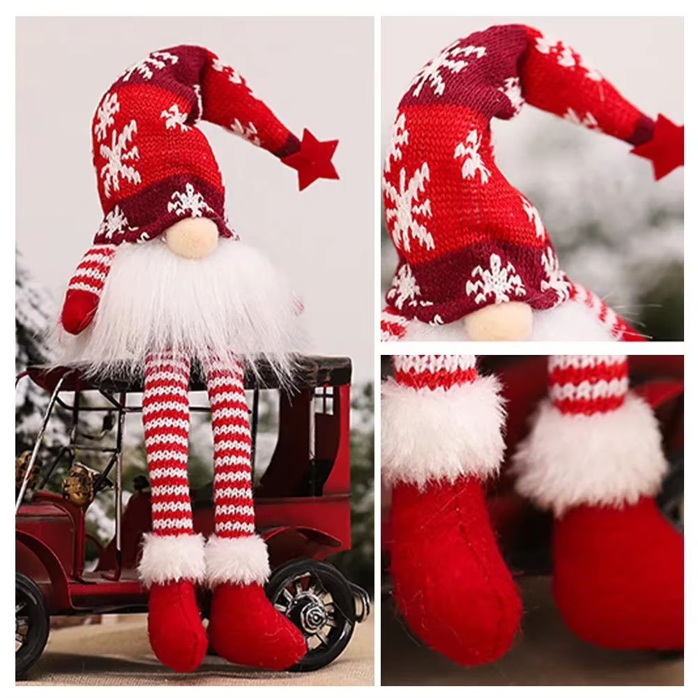 LED Christmas Gnome Ornament  LightUp Faceless Doll Decoration For Tree  Home 4