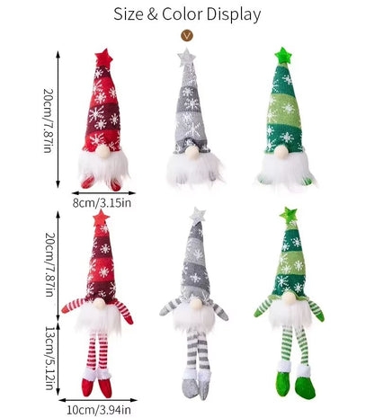 LED Christmas Gnome Ornament  LightUp Faceless Doll Decoration For Tree  Home 5