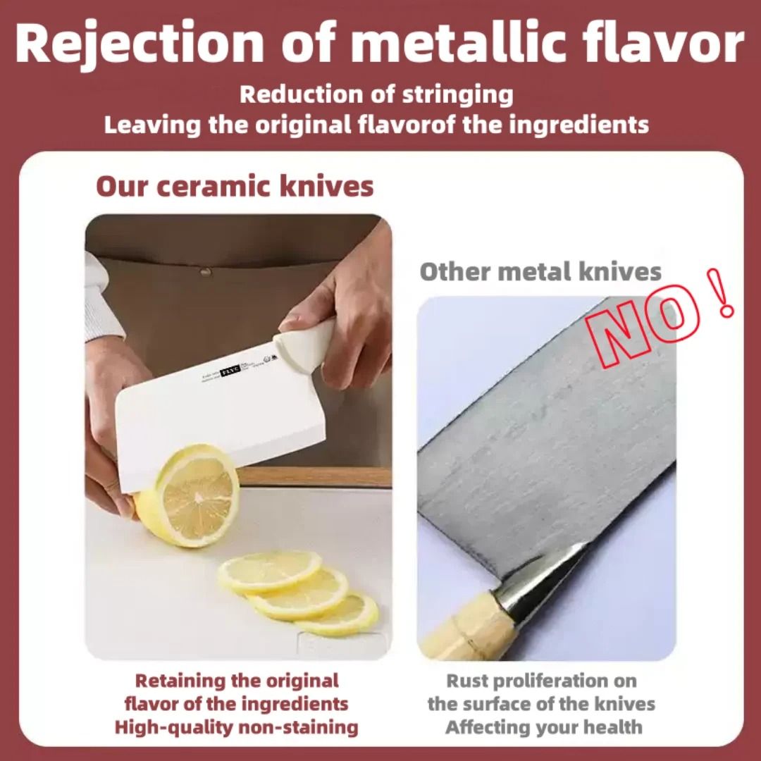 Ceramic Kitchen Knife Set For Slicing Cutting And Filleting 1