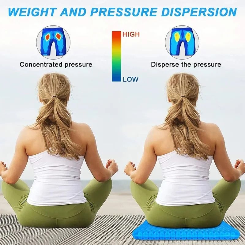 Double Thick Gel Seat Cushion For Pressure Relief And Cooling Comfort 1