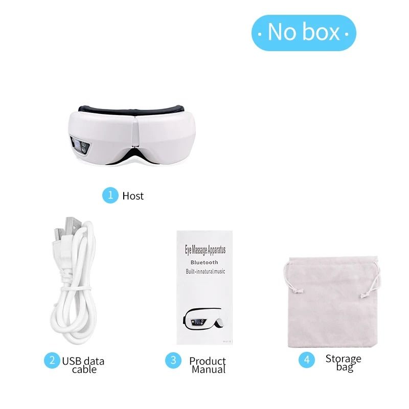 6D Smart Eye Massager With Heat Vibration Bluetooth Music 7