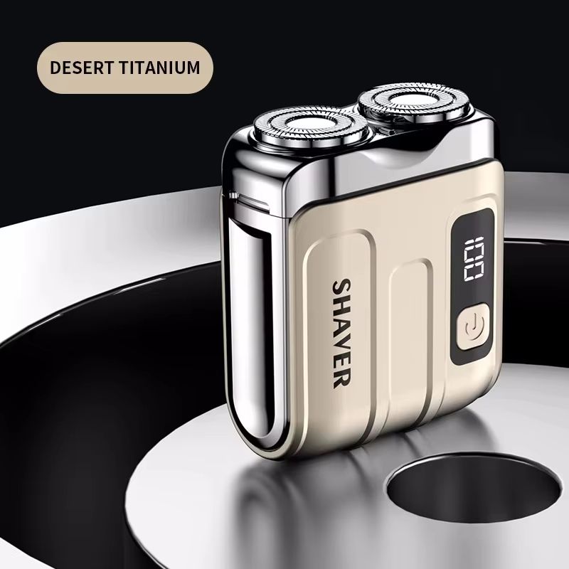 Mini Electric Smart Shaver With Digital Display  Dual Blade Rechargeable Beard Trimmer 11