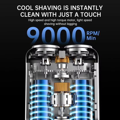 Mini Electric Smart Shaver With Digital Display  Dual Blade Rechargeable Beard Trimmer 2