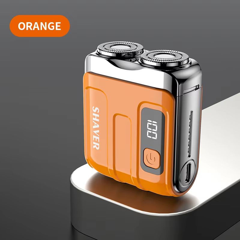 Mini Electric Smart Shaver With Digital Display  Dual Blade Rechargeable Beard Trimmer 7