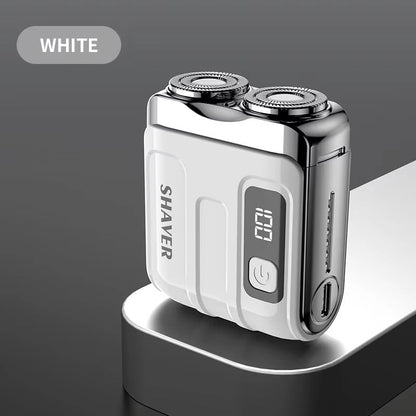 Mini Electric Smart Shaver With Digital Display  Dual Blade Rechargeable Beard Trimmer 8