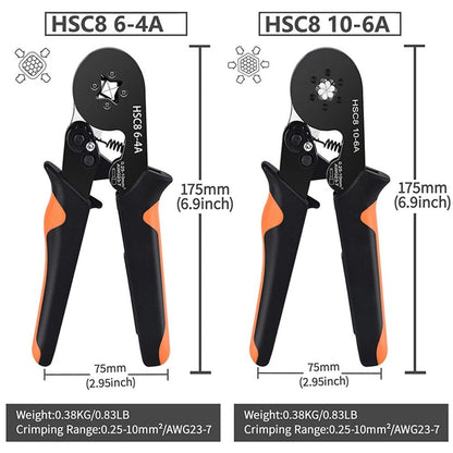 Hexagonal Ratchet Ferrule Crimping Tool Kit With Wire Terminals And Ferrule Sleeves 5