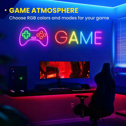 Flexible RGB Neon LED Rope Lights  Smart Strip Lighting With App  Remote Control For Bedrooms  Deco 1
