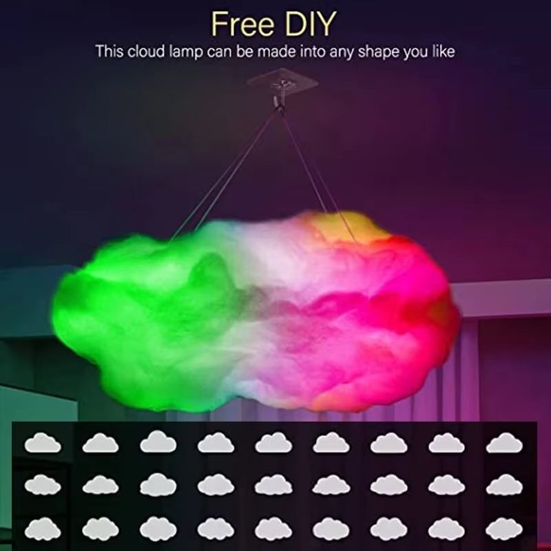 DIY Thunder Cloud LED Ceiling Light  Music Sync RGB Storm Effect Lighting Kit For Gaming Rooms  Dec 3