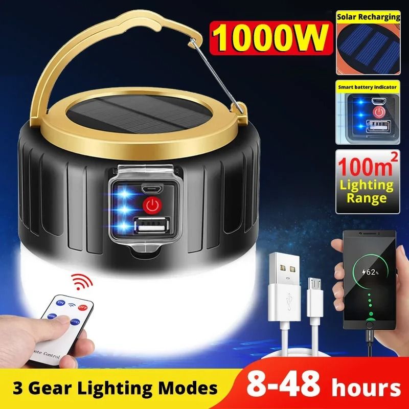 Portable Camping Lantern And Power Bank  Waterproof LED Outdoor Light 1