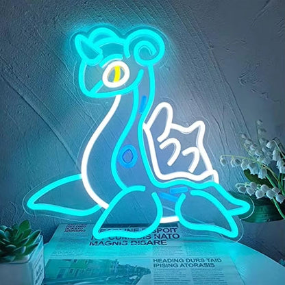 Anime Dragon Neon Sign – USB Powered Japanese LED Wall Light for Bedroom, Game Room & Anime Decor