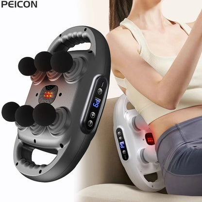 Fascia Gun Muscle Massager with 6 Heads for Deep Tissue Relief