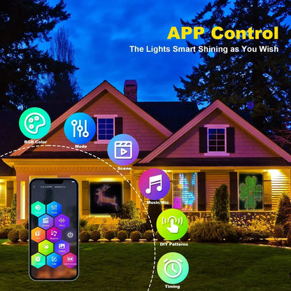 400LED Smart Curtain String Lights  RGB Bluetooth AppControlled Fairy Lights With Music Sync For Be 4