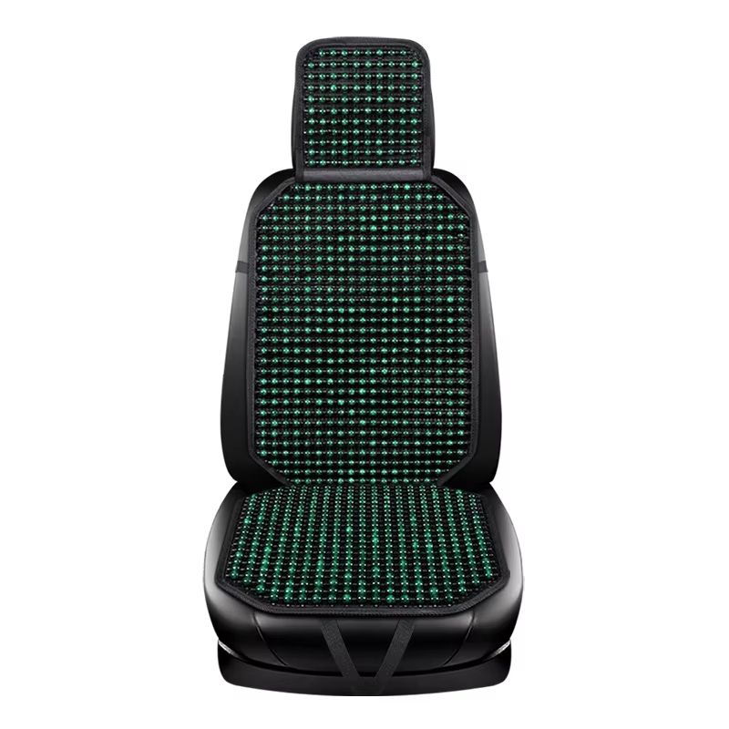 Wooden Bead Car Seat Cushion  Universal Cooling  Breathable Cover With NonSlip Base Available In 5  9