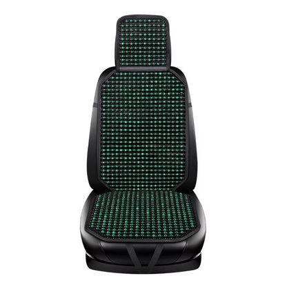 Wooden Bead Car Seat Cushion  Universal Cooling  Breathable Cover With NonSlip Base Available In 5  9