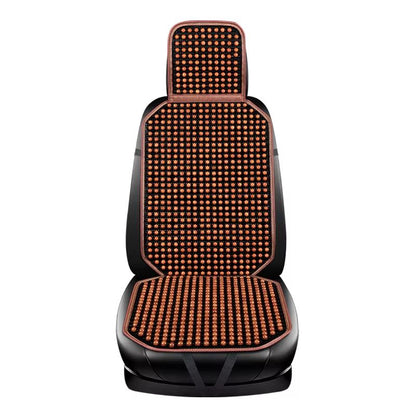 Wooden Bead Car Seat Cushion  Universal Cooling  Breathable Cover With NonSlip Base Available In 5  10