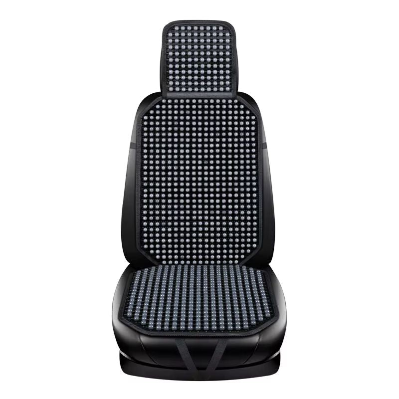 Wooden Bead Car Seat Cushion  Universal Cooling  Breathable Cover With NonSlip Base Available In 5  7