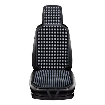 Wooden Bead Car Seat Cushion  Universal Cooling  Breathable Cover With NonSlip Base Available In 5  7