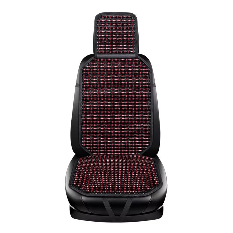 Wooden Bead Car Seat Cushion  Universal Cooling  Breathable Cover With NonSlip Base Available In 5  8