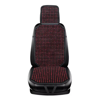 Wooden Bead Car Seat Cushion  Universal Cooling  Breathable Cover With NonSlip Base Available In 5  8