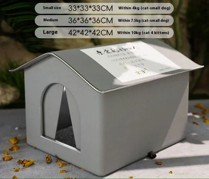 Outdoor Waterproof Cat House For Winter Shelter And Comfort 8