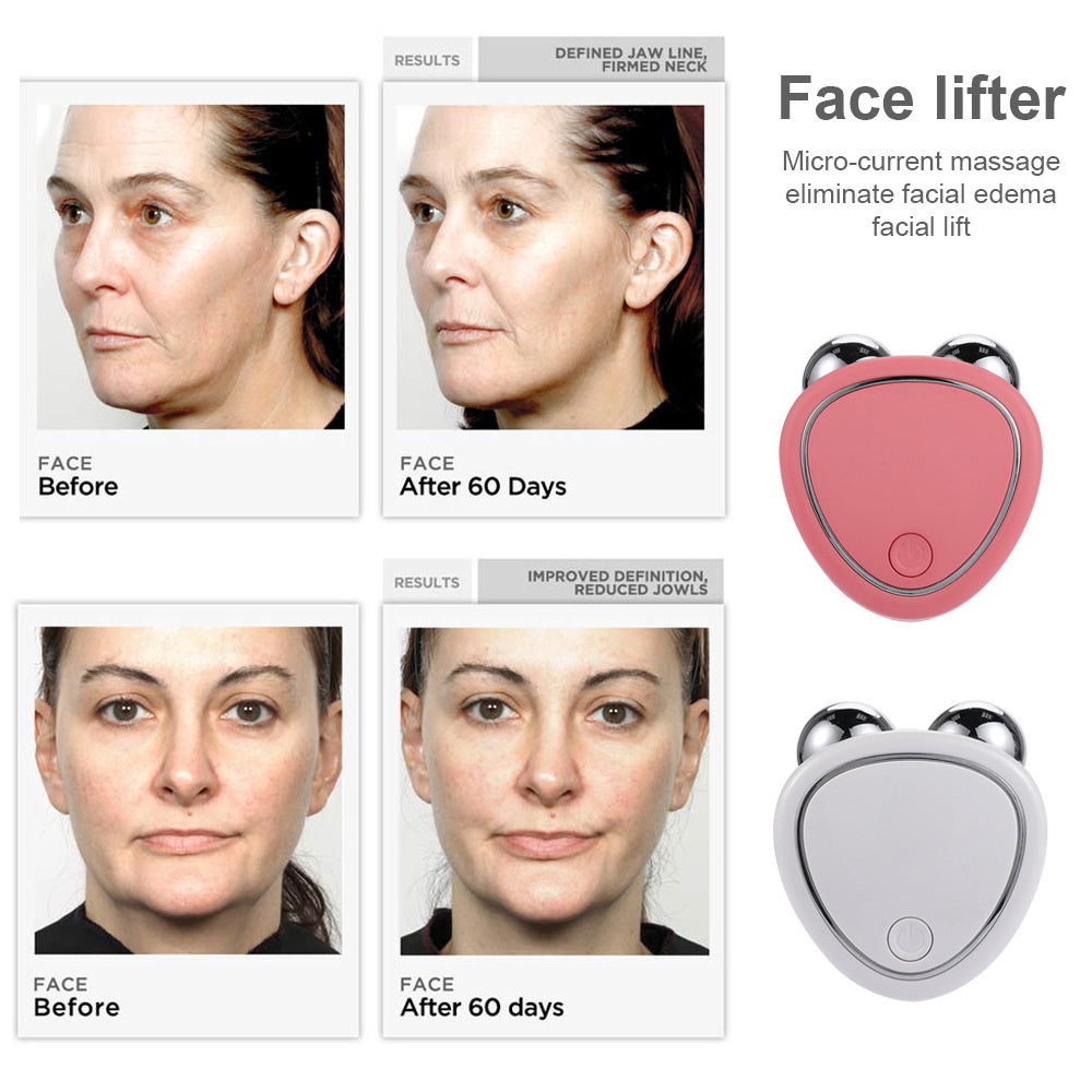 Facial Microcurrent Roller EMS Face Lifting Machine Beauty Charging Device Skin Tightening Rejuvena 1