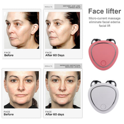 Facial Microcurrent Roller EMS Face Lifting Machine Beauty Charging Device Skin Tightening Rejuvena 1
