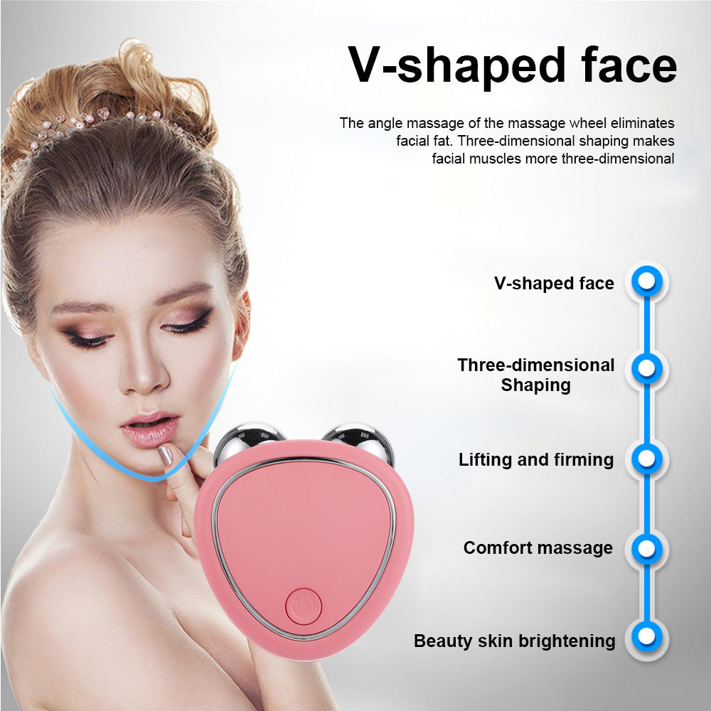 Facial Microcurrent Roller EMS Face Lifting Machine Beauty Charging Device Skin Tightening Rejuvena 3