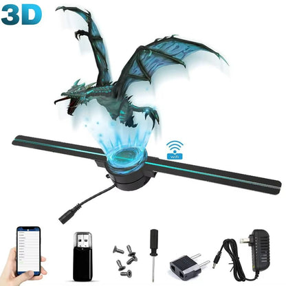 42CM 3D Hologram Fan WiFi Projector Display for Business and Events