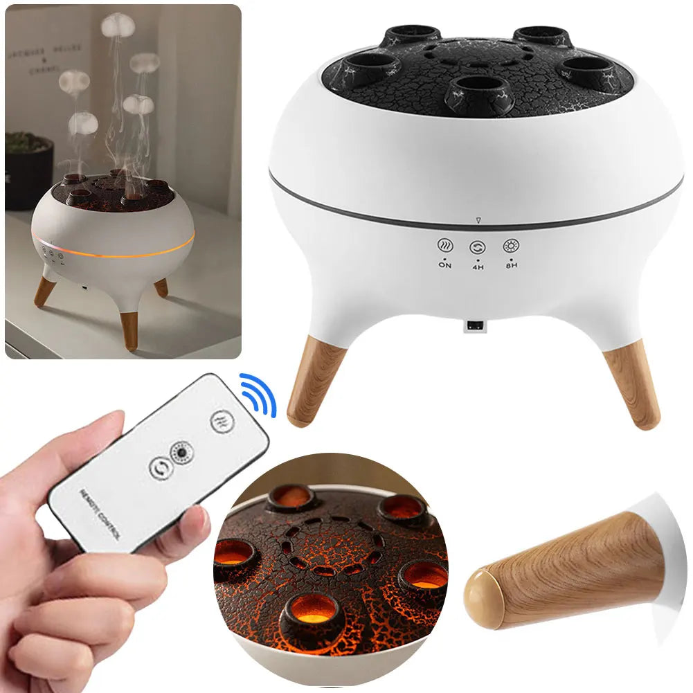 Dynamic Jellyfish Air Humidifier, Essential Oil Diffuser, Colorful Night Lights, Aromatherapy Diffuser for Home, offices