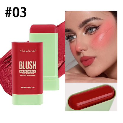 Multi-Functional Blush Stick, Waterproof Long Lasting Makeup, Easy Color Delicate Moisture, Cream-to-Glow Cheeks & Lips