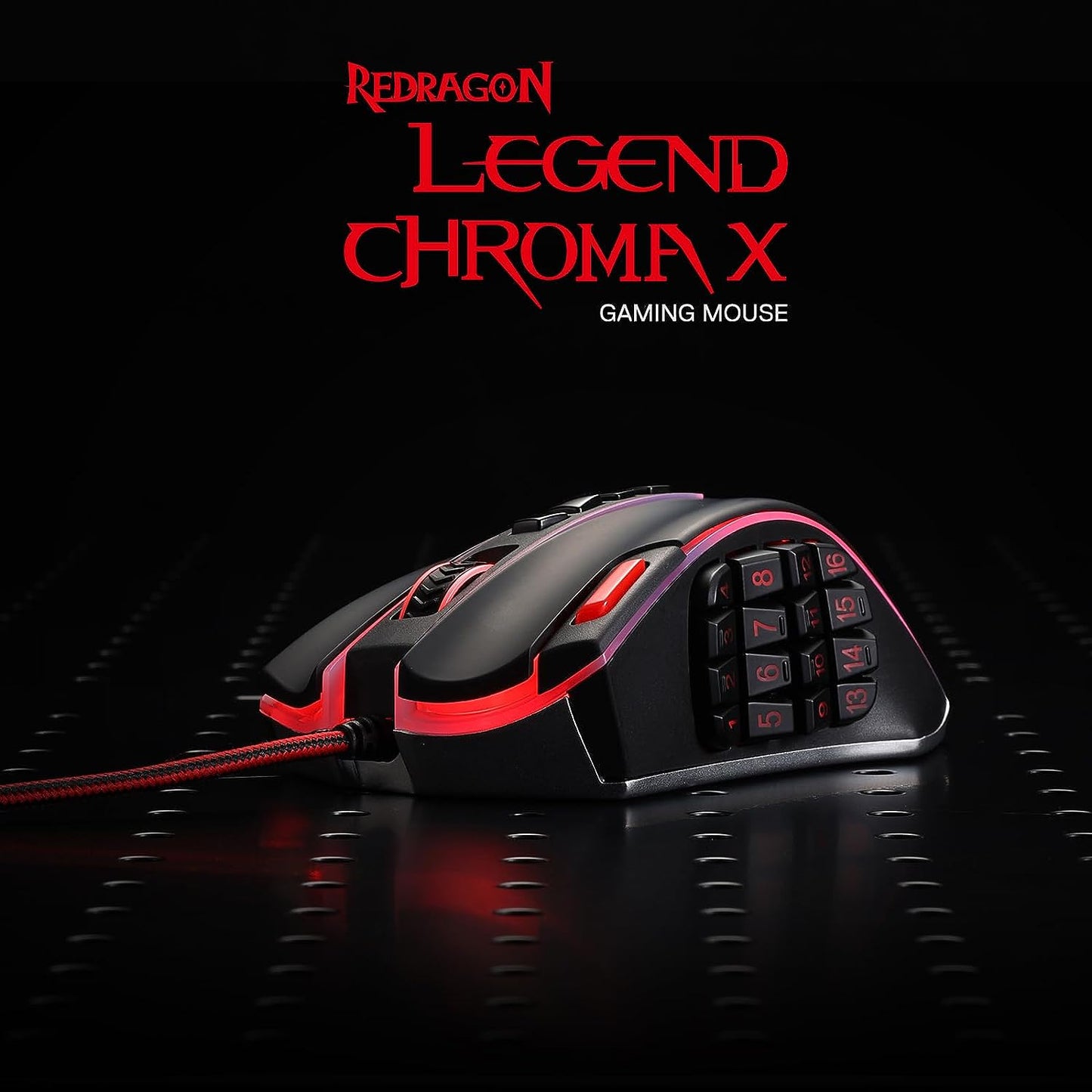 Redragon Gaming Mouse Wired RGB DPI Precision, 23 Programmable Buttons, Gaming Mouse with Macro Keys