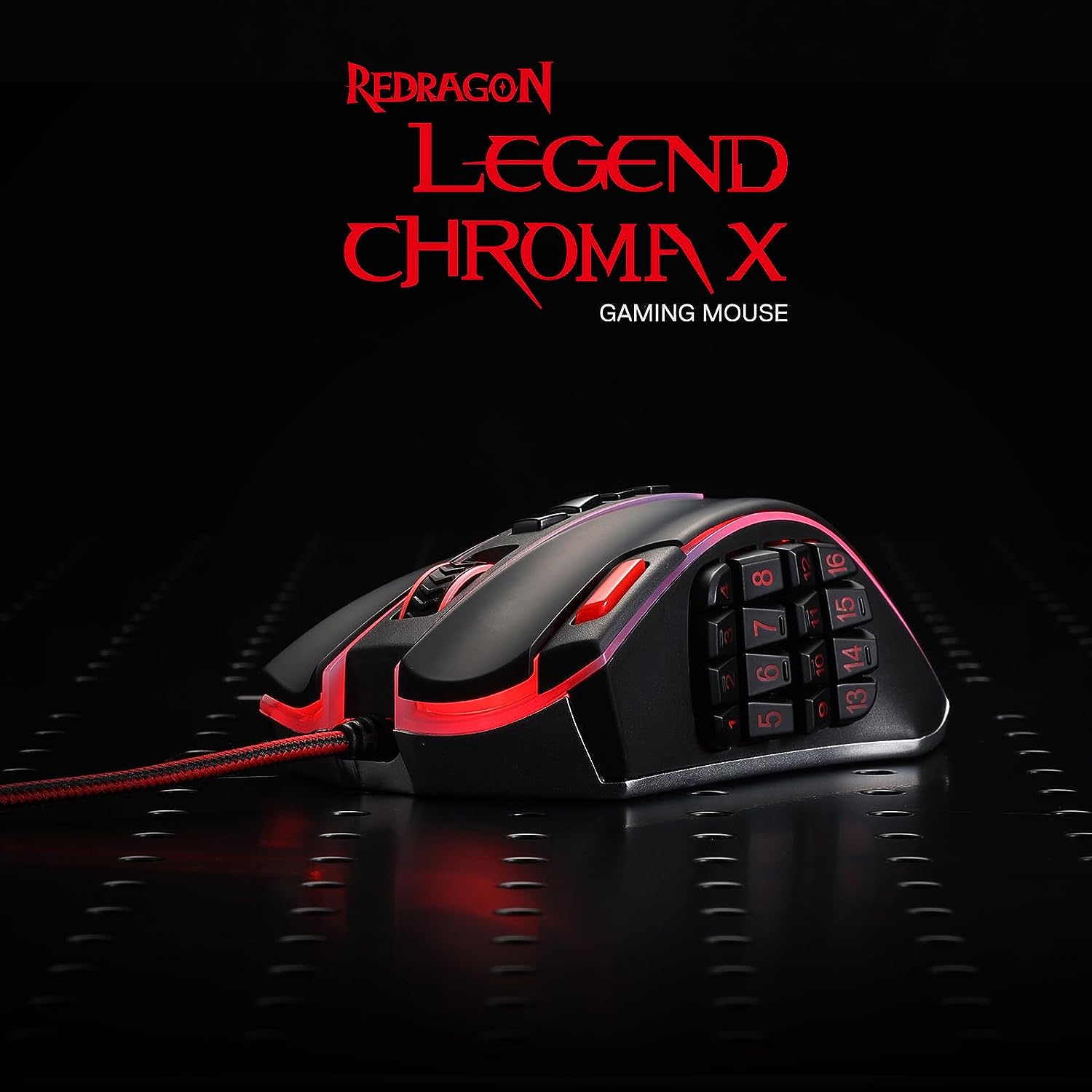 Redragon Gaming Mouse Wired RGB DPI Precision, 23 Programmable Buttons, Gaming Mouse with Macro Keys