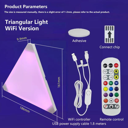 QuantumTriangle Pro Smart Ambient Wall Light Panel Set 9
