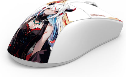 Redragon Wireless Gaming Mouse, 3 Mode, 26K DPI Sensor, Lightweight 55G Build, Ergonomic Natural Grip, White