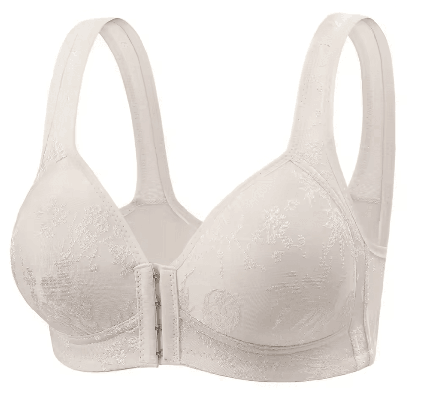 ComfortEase Front Closure Wireless Full Coverage Bra For Women 9