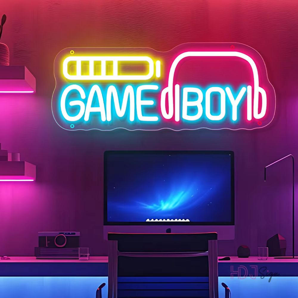 Ultimate Gaming Neon Sign Gamepad LED Wall Art  Gamer Room Decor Light 2