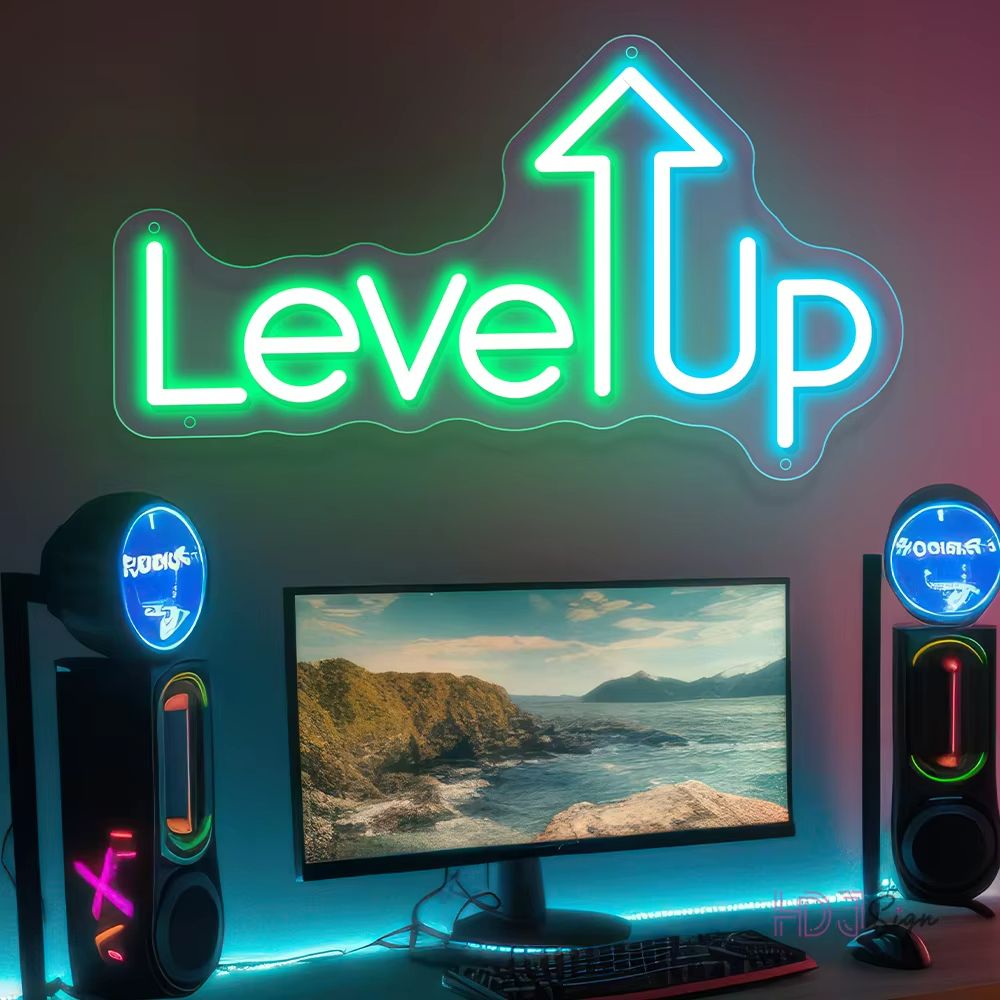 Ultimate Gaming Neon Sign Gamepad LED Wall Art  Gamer Room Decor Light 3