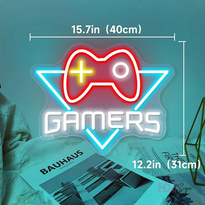 Ultimate Gaming Neon Sign Gamepad LED Wall Art  Gamer Room Decor Light 10