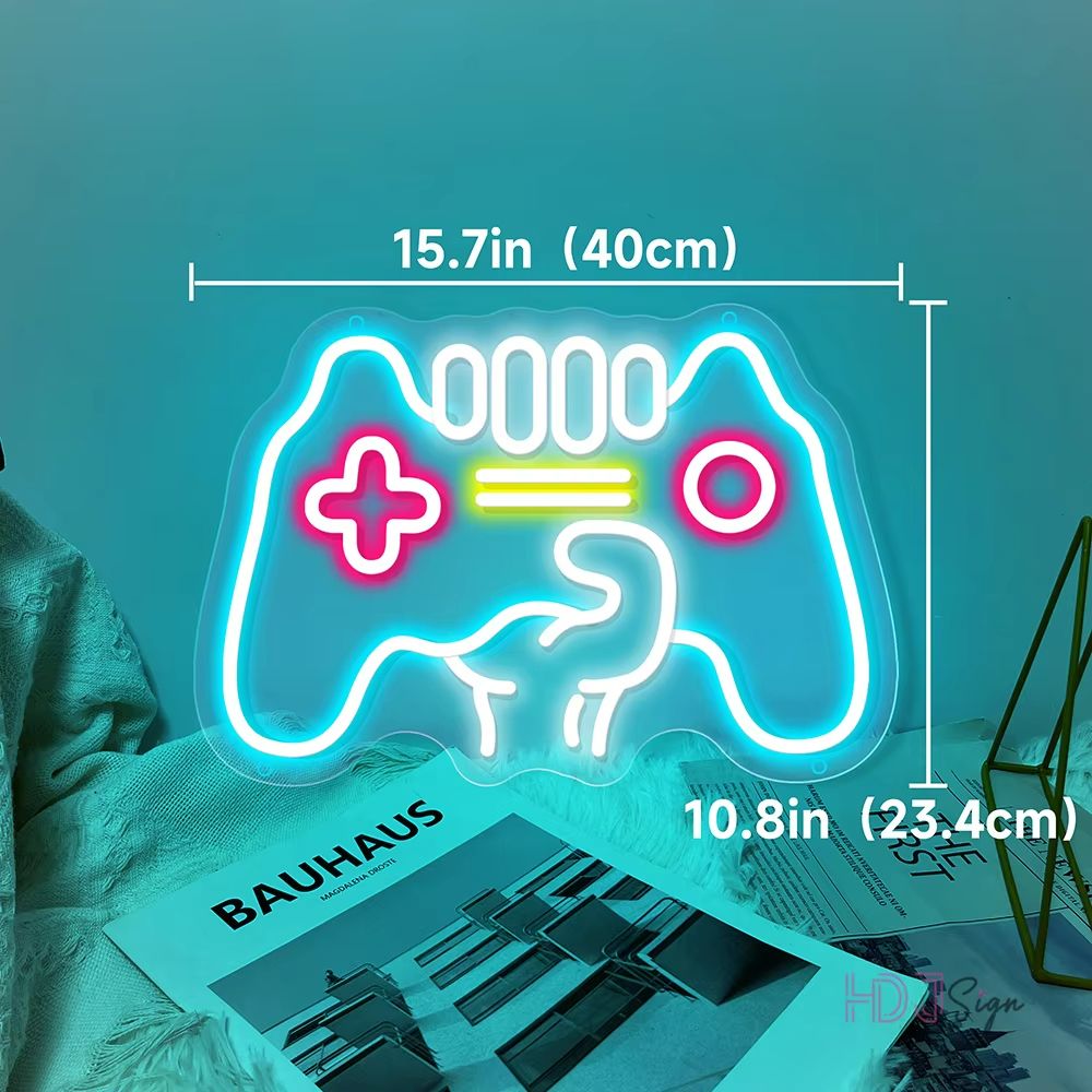 Ultimate Gaming Neon Sign Gamepad LED Wall Art  Gamer Room Decor Light 8
