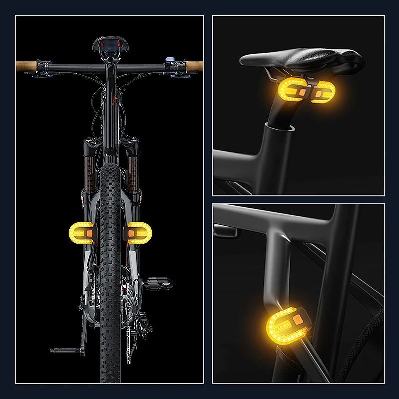 Wireless Bicycle Turn Signal Taillight With Remote Control 5