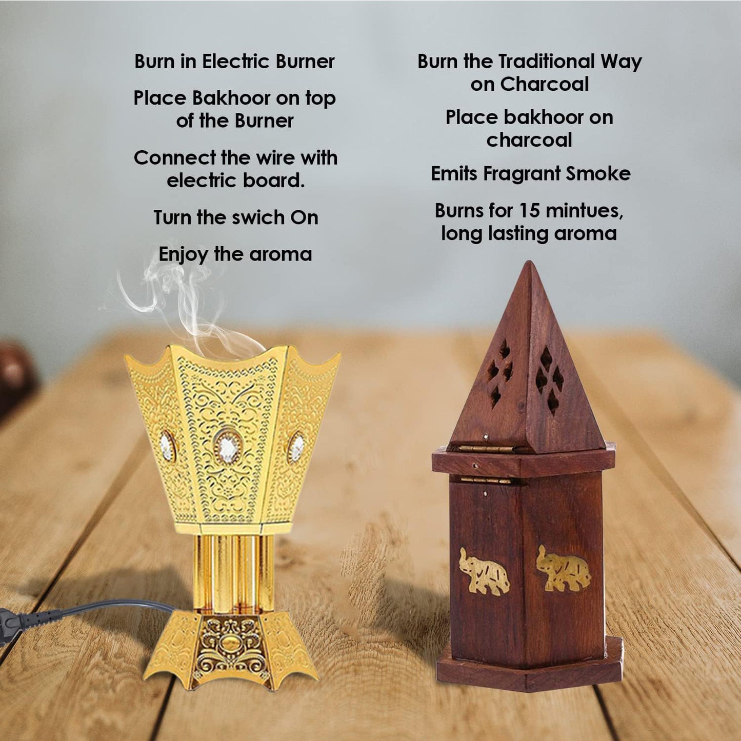 High Grade Premium Incense Bar, 9 Bricks Assorted Scents with Sandalwood Powder, Oud Powder, Musk Perfumery Sugar