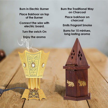 High Grade Premium Incense Bar, 9 Bricks Assorted Scents with Sandalwood Powder, Oud Powder, Musk Perfumery Sugar