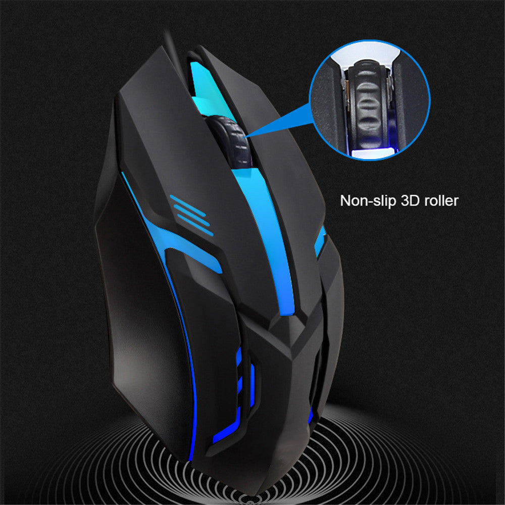 Optical Wired Gamer Mouse for Desktop Laptop, E-Sports USB Wired Mouse, Colorful LED Gaming Mouse DPI Precision