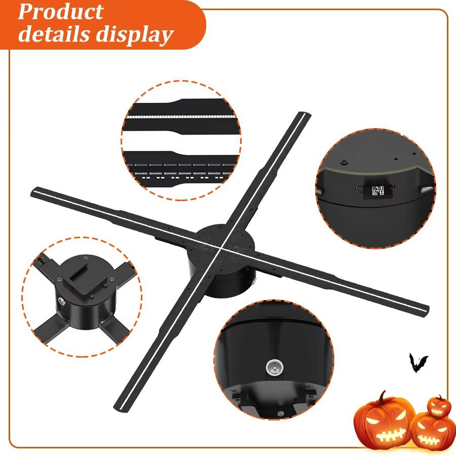 P65 HD 3D Hologram Fan Projector  High Resolution Hologram Fan For Advertising And Events 4